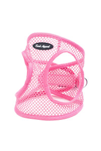 Bark Appeal Step-in Dog Harness, Netted Step in Dog Vest Harness for Small & Medium Dogs, Non-Choking with Adjustable Heavy-Duty Buckle for Safe, Secure Fit - (XS, Pink Netted)