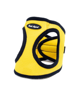 Bark Appeal Step-in Dog Harness, Mesh Step in Dog Vest Harness for Small & Medium Dogs, Non-Choking with Adjustable Heavy-Duty Buckle for Safe, Secure Fit - (XXS, Yellow)