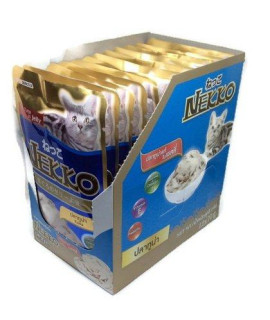 Nekko 12 Packs X Cat Food Real Tuna in Jelly - Japanese Ultra Premium (2.45 Oz/70g.)