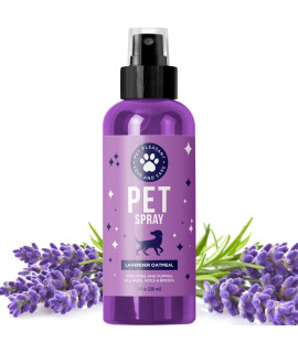 Lavender Oil Dog Deodorizing Spray - Dog Spray for Smelly Dogs and Puppies and Dog Calming Spray with Lavender Essential Oil - Lightly Scented Dog Deodorizer for Smelly Dogs and Dog Essentials