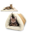 PARTYSAVING PET Bed 2-in-1 Pet Palace Snooze Tunnel and Mat for Pets Cats Dogs and Kittens for Travel or Home, APL1343