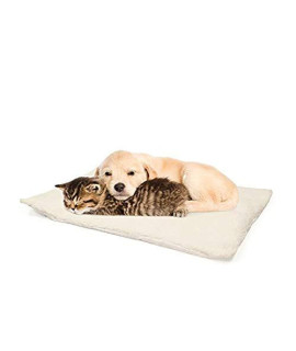 PARTYSAVING PET Palace Self Heating Snooze Pad Pet Bed Mat for Pets Cats Dogs and Kittens for Travel or Home, APL1344, White, Medium
