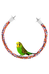 Jusney Bird Rope Perches,Parrot Toys 41 inches Rope Bungee Bird Toy (41 inches)[1 Pack]