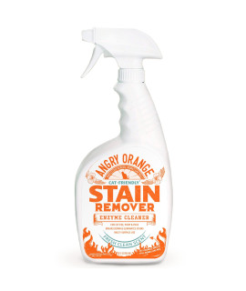 ANGRY ORANGE Cat Urine Odor Eliminator & Pet Stain Remover - Carpet Cleaner for Pets, Fresh Scented Cat Urine Deodorizing Spray and Enzyme Cleaner for Home Use