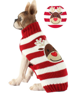 BOBIBI Dog Sweater Christmas Pet Cat Winter Knitwear Warm Clothes