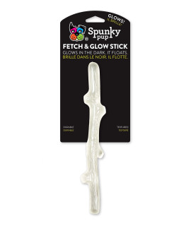 Spunky pup Glow in the Dark Stick Dog Toy Non-Toxic Waterproof Dental Texture for Teeth and Gums
