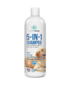 PET CARE Sciences 16 floz 5 in 1 Dog Shampoo for Itchy Skin - Sensitive Skin Dog Shampoo for Smelly Dogs - Dog Shampoos & Conditioners - Made in The USA
