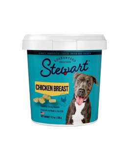 Stewart Freeze Dried Dog Treats, Chicken Breast, Grain Free & Gluten Free, 11.5 Ounce Resealable Tub, Single Ingredient, Made in USA, Dog Training Treats