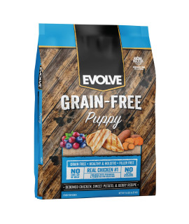 Evolve Grain Free Deboned Chicken, Sweet Potato and Berry Puppy Recipe Dog Food, 14lb