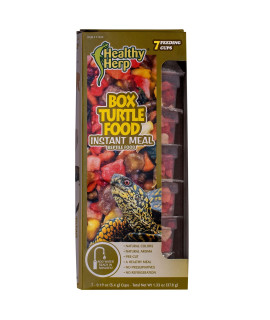 Healthy Herp Box Turtle Food Instant Meal 7 x 0.19-Ounce (5.4 Grams) Cups