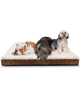Orthopedic Pet Bed Foam-Mattress for Dogs & Cats - Quilted Rectangular Fits Crate Carrier - Medium 30 Long x 20 Wide