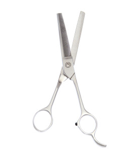 ShearsDirect Handmade 6.5 Inch 46 Tooth Professional Thinning Shear with Opposing Handles and Fixed Finger Rest, 2.5 Ounce