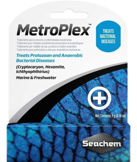Seachem MetroPlex Metronidazole Parasite Bacteria SALTWATER FRESHWATER Aquarium