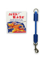 JERK-EASE Patented Shock Absorber Bungee Dog Leash Attachment, Extra Small (up to 10 pounds), Blue
