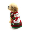 NACOCO Dog Snow Sweaters Snowman Sweaters Xmas Dog Holiday Sweaters New Year Christmas Sweater Pet Clothes for Small Dog and Cat (Snowman,M)