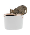 IRIS USA Top Entry Cat Litter Box with Cat Litter Scoop
