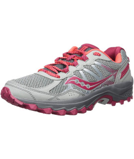 Saucony Womens Excursion TR11 Running Shoe, grey Pink, 75 Wide US