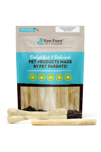 Raw Paws Compressed Rawhide Dog Chew Variety Pack, 10 Pack - 10 Compressed Rawhide Sticks & 10 Bones - Large Dog Bones for Aggressive Chewers - Pressed Rawhide Dog Bones Value Pack - Large Dog Chews