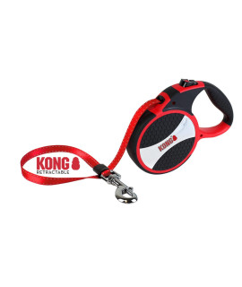 Alcott Kong Explore Retractable Dog Leash, Large, Red, 24' Long,KNG EXP LG RD