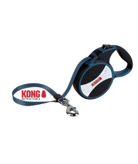 Alcott Kong Explore Retractable Dog Leash, Large, Blue, 24' Long,KNG EXP LG BL