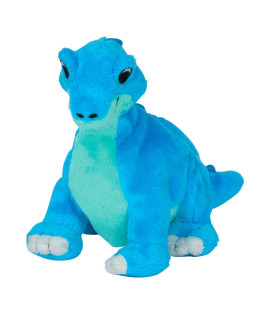Snuggle Puppy Tender-Tuffs - Plush Stuffed Little Baby Blue Dino Tough Dinosaur Dog Toy with Squeaker