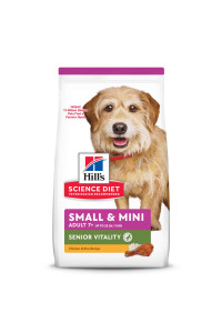 Hill's Science Diet Adult 7+ Senior Vitality Small & Mini Dry Dog Food, 3.5 lb. Bag