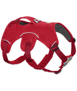 Ruffwear, Web Master, Multi-Use Support Dog Harness, Hiking and Trail Running, Service and Working, Everyday Wear, Red Currant, XX-Small