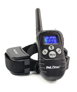Petrainer PET998DRU1 Dog Training Collar with Remote Training Collar for Dogs Bark Collar with Beep Vibration Static Electric Dog E Collar, 1000FT Remote Range