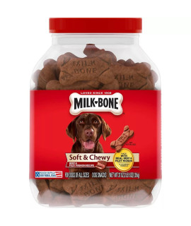 Milk-Bone Soft & Chewy Beef Snacks, 37 Oz
