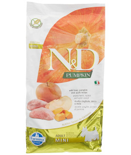 Farmina - Natural & Delicious Pumpkin grain-Free Boar & Apple Dry Dog Food, 154lb Bag