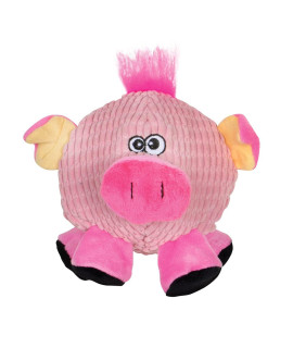 SmartPetLove Snuggle Puppy Tender-Tuffs - Ball - Round Pink Pig Plush Dog Toy - Cute and Fun Plush Ball with Squeaker