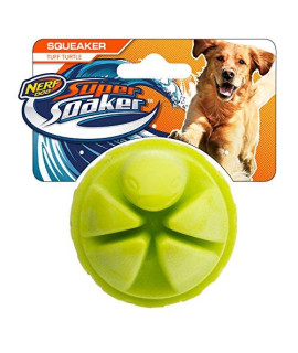 Nerf Dog Turtle Ball Dog Toy with Interactive Squeaker, Lightweight, Durable and Water Resistant, 25 Inches, for SmallMediumLarge Breeds, Single Unit, green