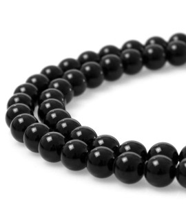 MJDcB 7A Natural Black Agate gemstone Loose Beads Round 20mm crystal Energy Stone Healing Power for Jewelry Making