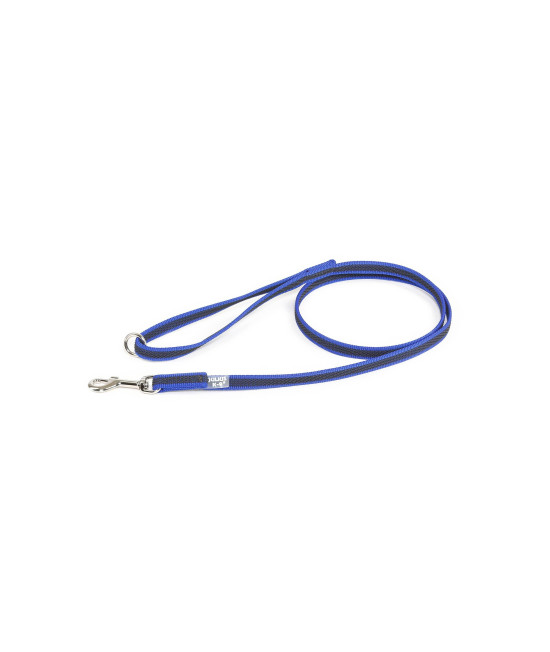 Julius-K9 218gM-B-1-2HS color & gray Super-grip Leash with Handle and O-Ring, 14 mm x 12 m, Blue-gray