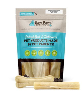 Raw Paws Compressed Rawhide Dog Chew Variety Pack, 10 Pack - 5 Compressed Rawhide Sticks & 4 Bones, Aggressive Chewers Pressed Rawhide Chews Dog Treat Value Pack, Small Dog Deluxe Variety Dog Chews