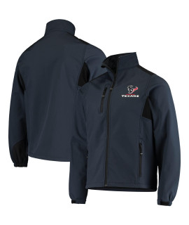 Dunbrooke Mens Navy Houston Texans circle Softshell Fleece Full-Zip Jacket