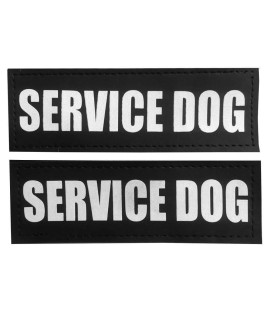 Fairwin Dog Patches for Service Dogs, Reflective and Removable Dog Tags for Service Vest Dog Harness