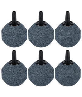 Pawfly Aquarium 1.2 Inch Air Stone Ball Bubble Diffuser Release Tool for Air Pumps Fish Tanks Small Buckets and Koi Ponds, 6 Pack