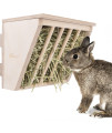 Niteangel Pet Wooden Hay Manger with Seat, Large Size, 9-7/8'' x 6-3/4'' x 8'' (Plywood)