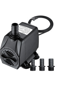 LYQILY 740GPH Ultra Quiet 2800L/H 55W Submersible Water Pump with 8.5ft High Lift for Fountains, Hydroponics, Ponds, Aquariums, Fish Tank