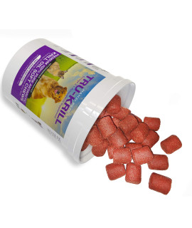 1 Premium Antarctic Krill Oil Soft Chews for Dogs Rich in Omega 3 Astaxanthin Vitamin E for Skin and Coat Low Allergen Low Calorie cGMP Certified Made in USA 60 Savory Soft Chews