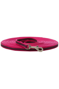 Julius-K9 218gM-PN-1 color and gray Super-grip Leash Without Handle, Pink-gray, 14 mm x 1 m