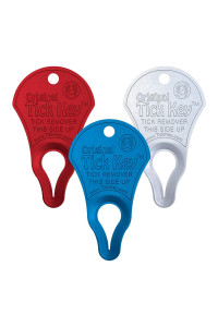 The Original Tick Key -Tick Removal Device - Portable, Safe and Highly Effective Tick Removal Tool - 3 Pack (USA)