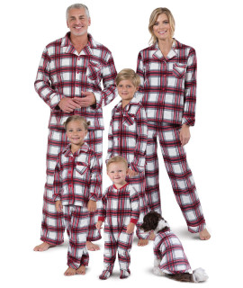Pajamagram christmas Pajamas For Family, Fireside Plaid, Kids 14 Red