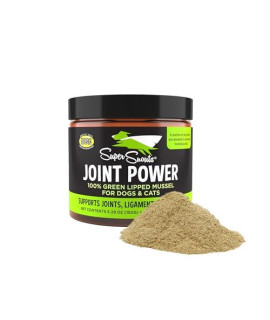 Super Snouts Joint Power 100% Green Lipped Mussels for Dogs & Cats Health- Dog Joint Supplement Powder Support Joints, Tendons, Ligaments (5.29 oz)