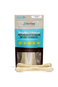 Raw Paws Compressed Rawhide Bones for Dogs, 10-inch, 2-Count - Packed in USA - Long Lasting Dog Chews - Natural Pressed Rawhide Chews - Large Dog Bones - Raw Hides Large Dogs & Aggressive Chewers