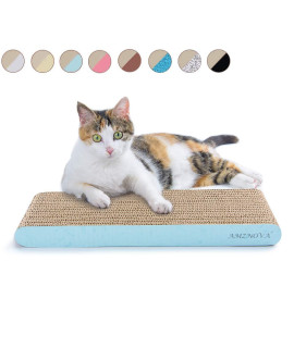 AMZNOVA cat Scratcher, cardboard cat Scratchers, Durable & Recyclable Scratching Pad, colors Series, Narrow, Baby Blue
