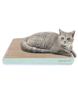 AMZNOVA Durable Flat cardboard cat Scratcher, colors Series, Wide, Baby Blue