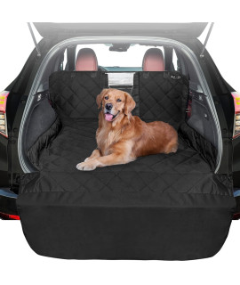 KULULU SUV Cargo Liner for Dogs with Mesh Window, Dog car Seat Cover, Water Resistant Cargo Liner for SUV, Trunk Cover for Dogs, SUV Dog Cover with Bumper Flap, X Large- USA Based Company
