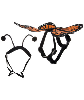 Zack & Zoey Butterfly Glow Harness Costume for Dogs, Small